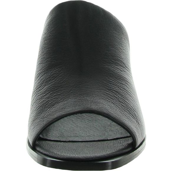 Frye Womens Lucia Black Block Heel Slip On Slides Mule Sandals Shoes NWT - Picture 3 of 3